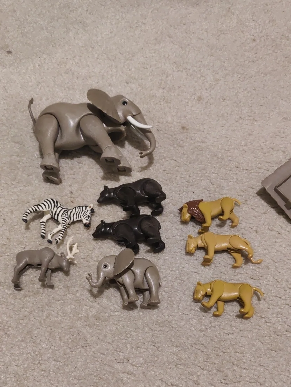 Vintage Playmobil Zoo People, Tree Accessories, White Fence & Brown House Random